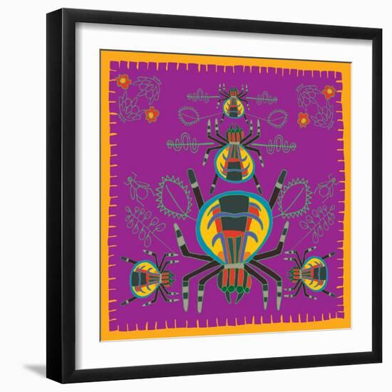 Spider, Jumping Spider-Belen Mena-Framed Giclee Print