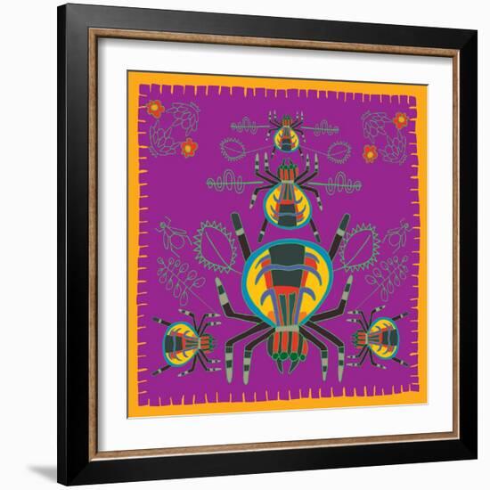 Spider, Jumping Spider-Belen Mena-Framed Giclee Print