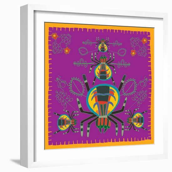 Spider, Jumping Spider-Belen Mena-Framed Giclee Print