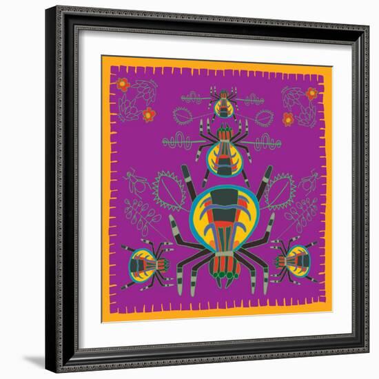 Spider, Jumping Spider-Belen Mena-Framed Giclee Print