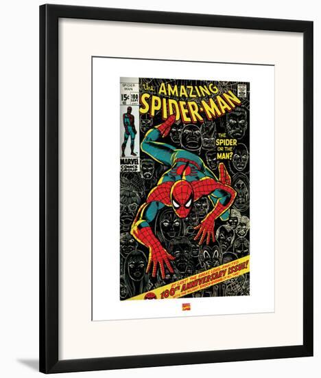 Spider-Man 100th Issue-null-Framed Art Print