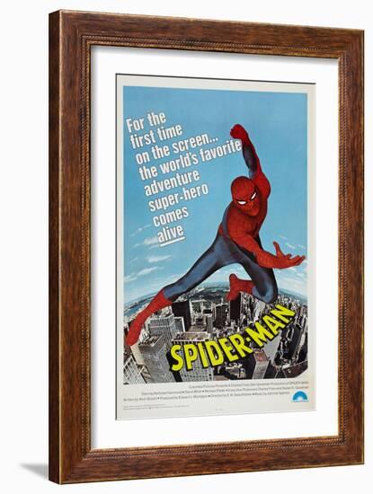 Spider-Man, Nicholas Hammond, 1977-null-Framed Art Print