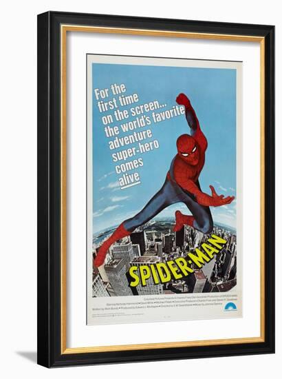 Spider-Man, Nicholas Hammond, 1977-null-Framed Art Print