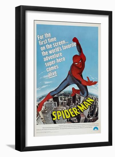 Spider-Man, Nicholas Hammond, 1977-null-Framed Premium Giclee Print