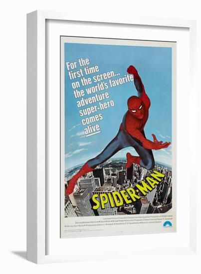 Spider-Man, Nicholas Hammond, 1977-null-Framed Premium Giclee Print