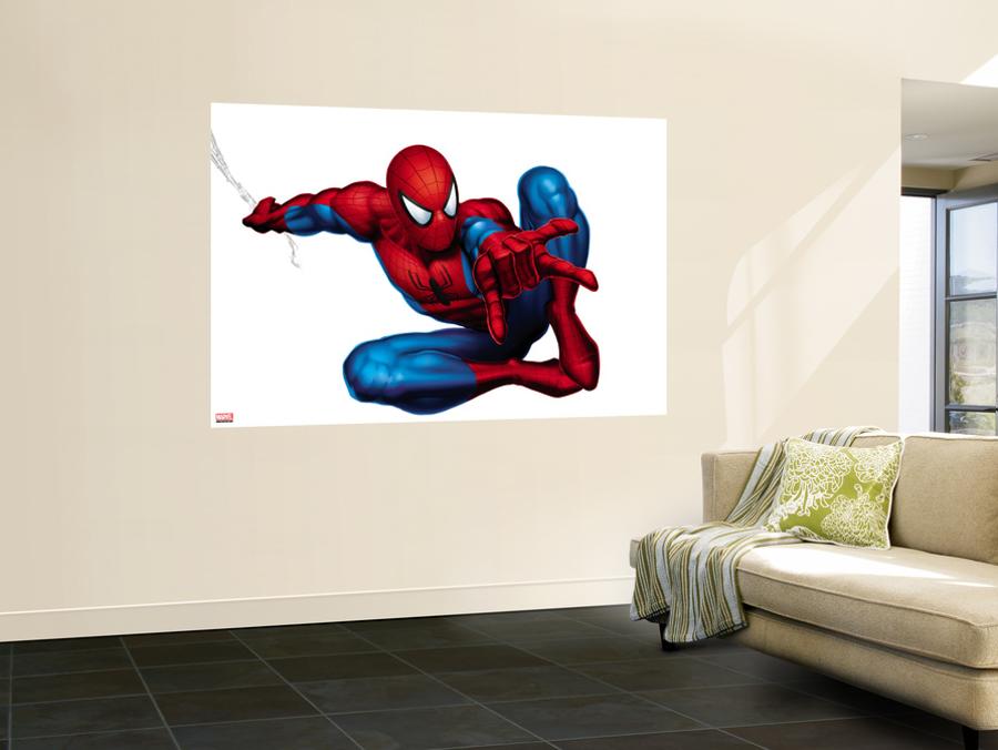 Spider Man Shooting Wall Mural By Art Com