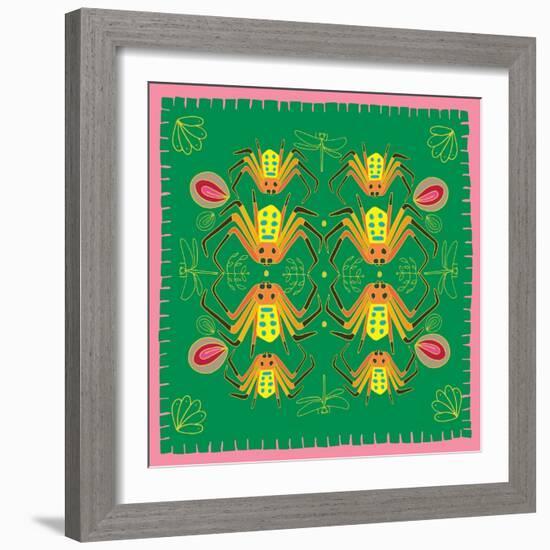 Spider, Mirror Spider-Belen Mena-Framed Giclee Print