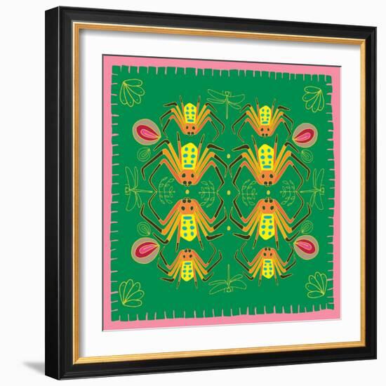 Spider, Mirror Spider-Belen Mena-Framed Giclee Print