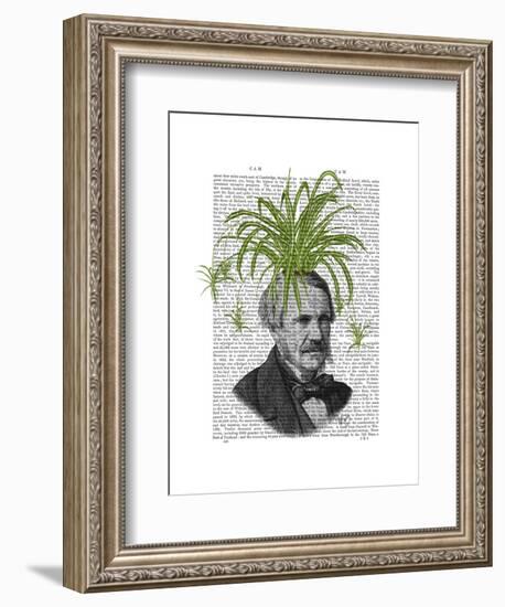 Spider Plant Head-Fab Funky-Framed Art Print