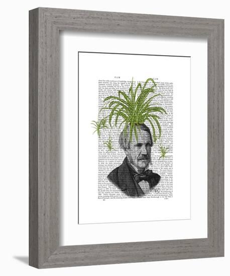 Spider Plant Head-Fab Funky-Framed Art Print