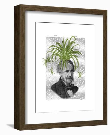 Spider Plant Head-Fab Funky-Framed Art Print