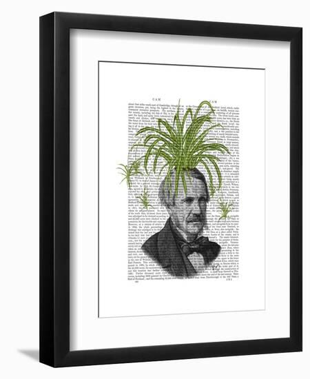 Spider Plant Head-Fab Funky-Framed Art Print