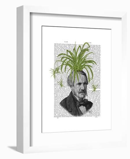 Spider Plant Head-Fab Funky-Framed Art Print