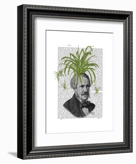 Spider Plant Head-Fab Funky-Framed Art Print