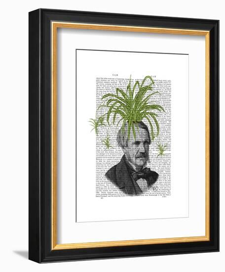 Spider Plant Head-Fab Funky-Framed Art Print