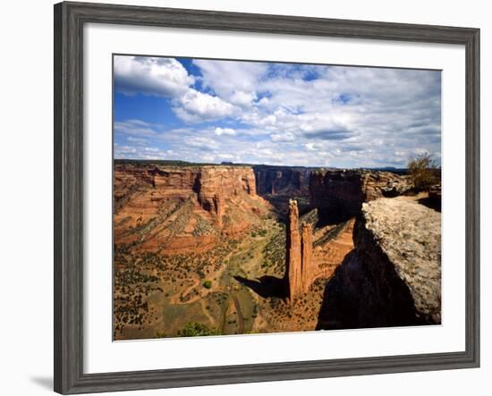 Spider Rock at Junction of Canyon De Chelly and Monument Valley, Canyon De Chelly Ntl Monument, AZ-Bernard Friel-Framed Photographic Print