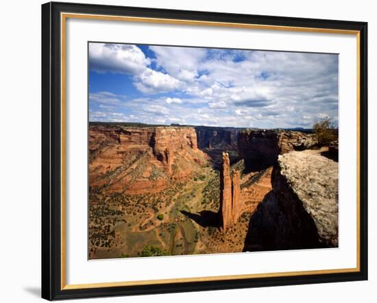 Spider Rock at Junction of Canyon De Chelly and Monument Valley, Canyon De Chelly Ntl Monument, AZ-Bernard Friel-Framed Photographic Print