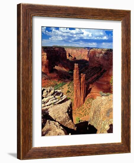 Spider Rock, Canyon De Chelly,Arizona-George Oze-Framed Photographic Print