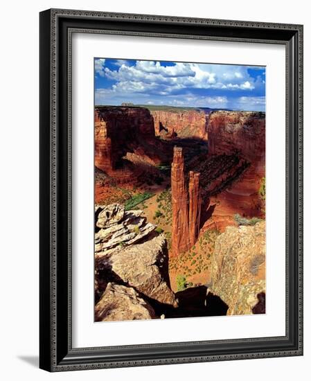 Spider Rock, Canyon De Chelly,Arizona-George Oze-Framed Photographic Print