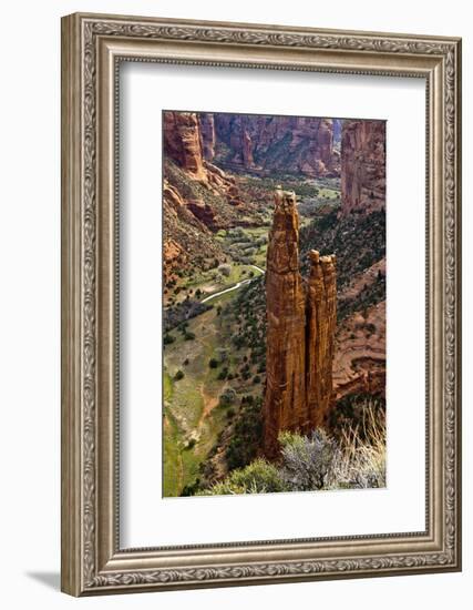 Spider Rock, Canyon de Chelly, Chinle, Arizona, USA-Michel Hersen-Framed Photographic Print