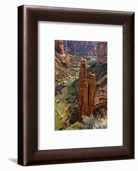 Spider Rock, Canyon de Chelly, Chinle, Arizona, USA-Michel Hersen-Framed Photographic Print