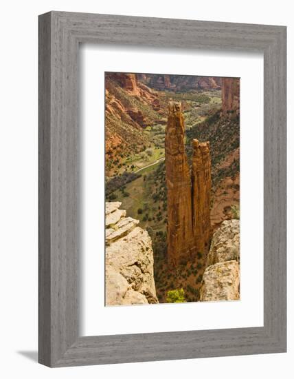 Spider Rock, Canyon de Chelly, Chinle, Arizona, USA-Michel Hersen-Framed Photographic Print