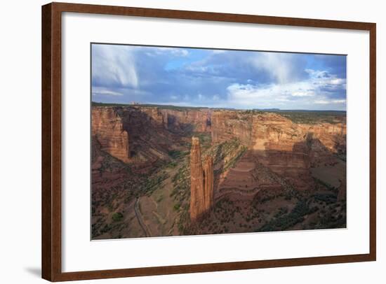 Spider Rock from Spider Rock Overlook, Canyon de Chelly National Monument, Arizona, USA-Peter Barritt-Framed Photographic Print