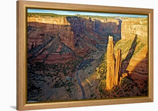 Spider Rock in Canyon De Chelly, Arizona-Richard Wright-Framed Premier Image Canvas