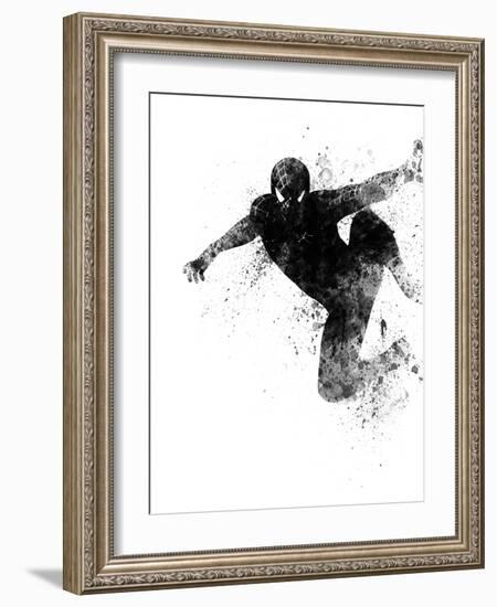 Spiderman Watercolor-Jack Hunter-Framed Art Print