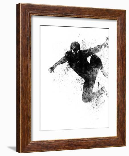 Spiderman Watercolor-Jack Hunter-Framed Art Print