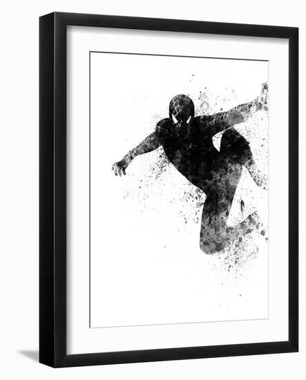 Spiderman Watercolor-Jack Hunter-Framed Art Print