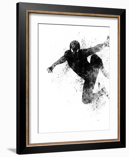 Spiderman Watercolor-Jack Hunter-Framed Art Print