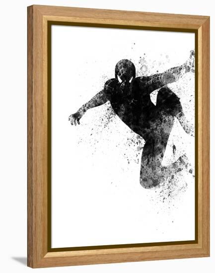 Spiderman Watercolor-Jack Hunter-Framed Stretched Canvas