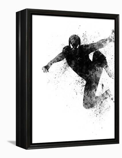 Spiderman Watercolor-Jack Hunter-Framed Stretched Canvas