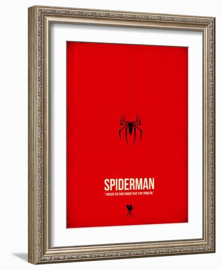 Spiderman-David Brodsky-Framed Art Print