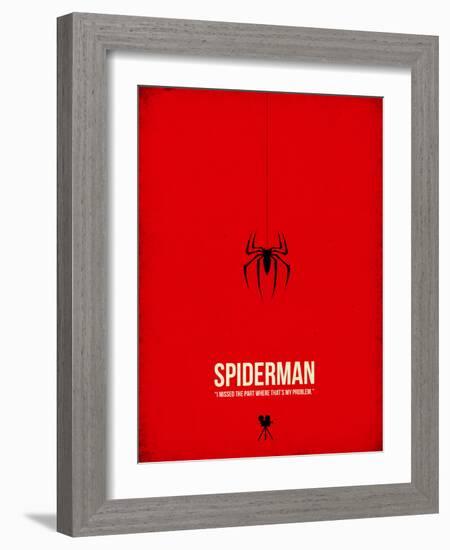 Spiderman-David Brodsky-Framed Art Print