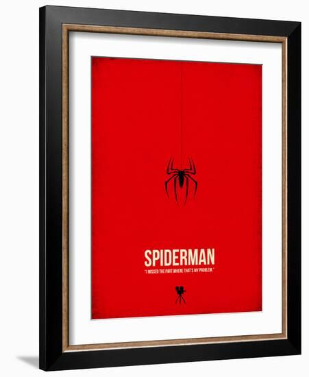 Spiderman-David Brodsky-Framed Art Print