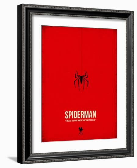 Spiderman-David Brodsky-Framed Art Print