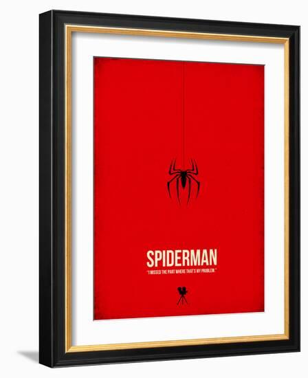 Spiderman-David Brodsky-Framed Art Print