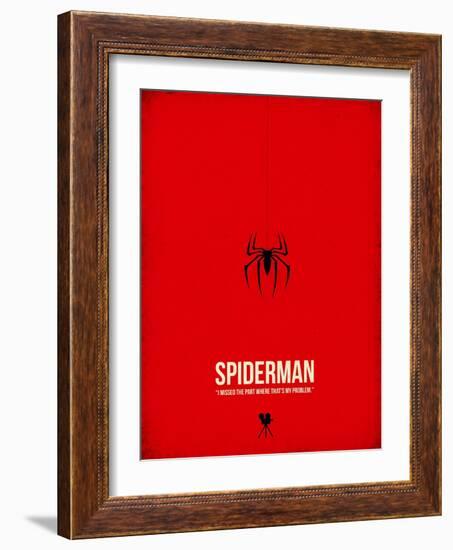 Spiderman-David Brodsky-Framed Art Print