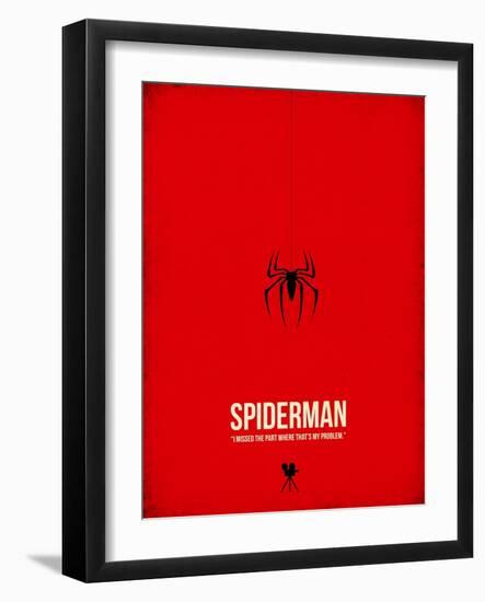 Spiderman-David Brodsky-Framed Art Print
