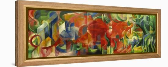 Spielende Formen,1914 Canvas,65,5 x 170 cm.-Franz Marc-Framed Premier Image Canvas