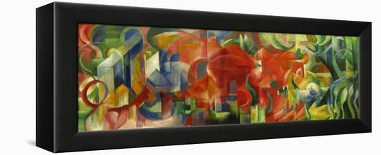 Spielende Formen,1914 Canvas,65,5 x 170 cm.-Franz Marc-Framed Premier Image Canvas