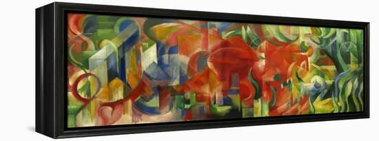 Spielende Formen,1914 Canvas,65,5 x 170 cm.-Franz Marc-Framed Premier Image Canvas