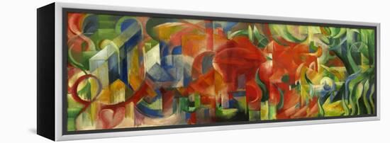 Spielende Formen,1914 Canvas,65,5 x 170 cm.-Franz Marc-Framed Premier Image Canvas