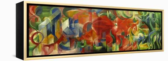 Spielende Formen,1914 Canvas,65,5 x 170 cm.-Franz Marc-Framed Premier Image Canvas