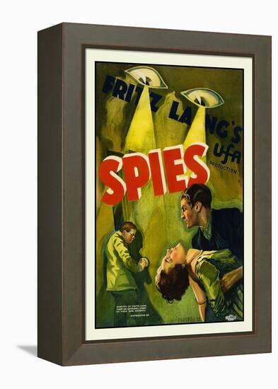 Spies-Fritz Lang-Framed Stretched Canvas