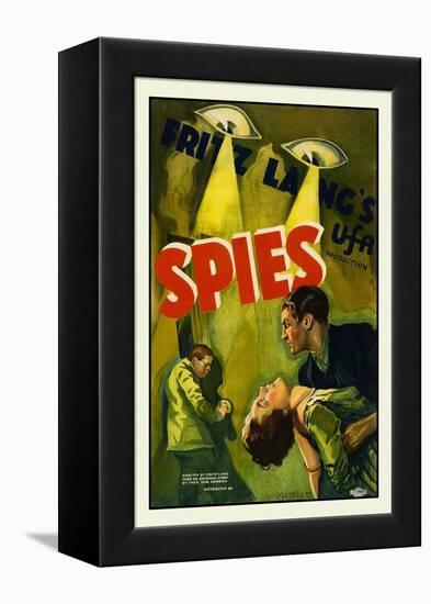 Spies-Fritz Lang-Framed Stretched Canvas