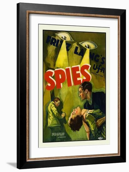 Spies-Fritz Lang-Framed Premium Giclee Print