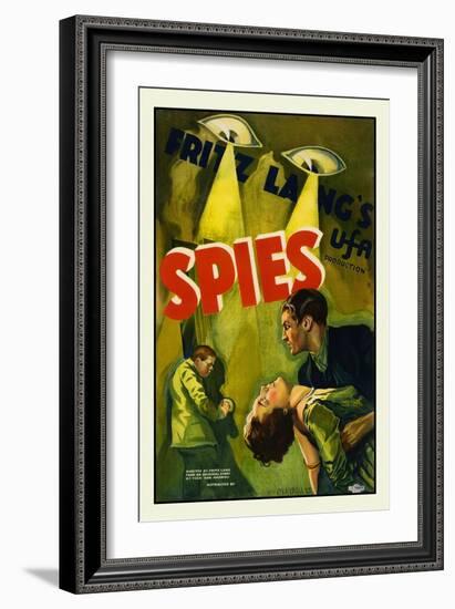 Spies-Fritz Lang-Framed Premium Giclee Print